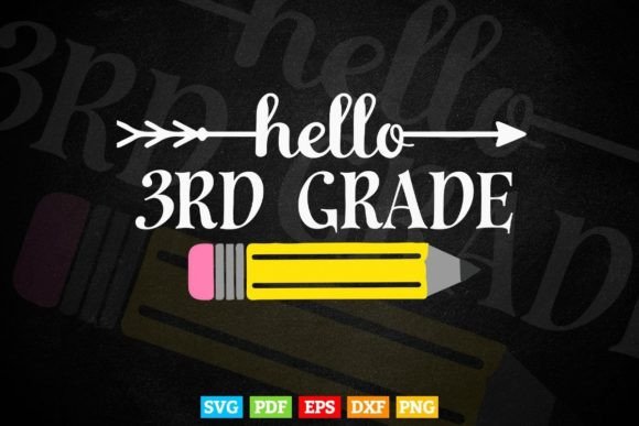 Back to School 3rd Grade Teacher’s Day Graphics & T-Shirt Designs