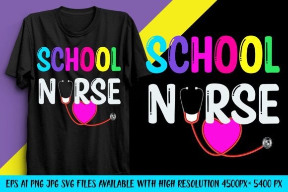 Back to School Nurse T-Shirt Graphics & Design Assets