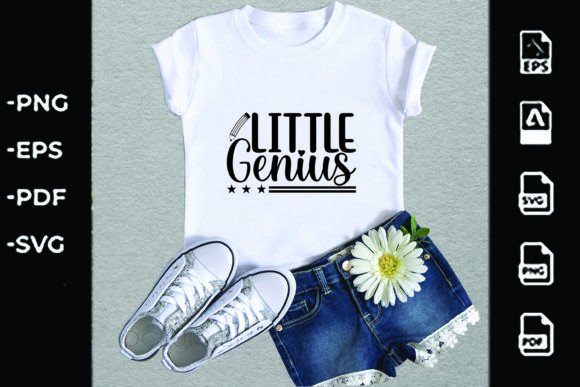 Back to School SVG Design, LITTLE GENIUS