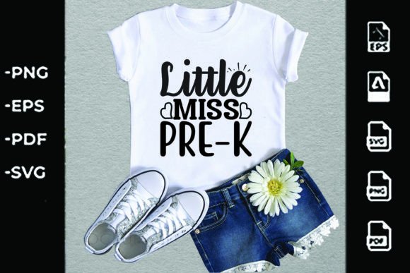 Back to School SVG Design: Little Miss Pre-K Graphics