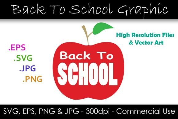 Back to School SVG - Teachers Apple: Graphics for Crafts