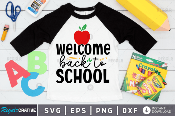 FREE Welcome Back to School Graphics for Crafts