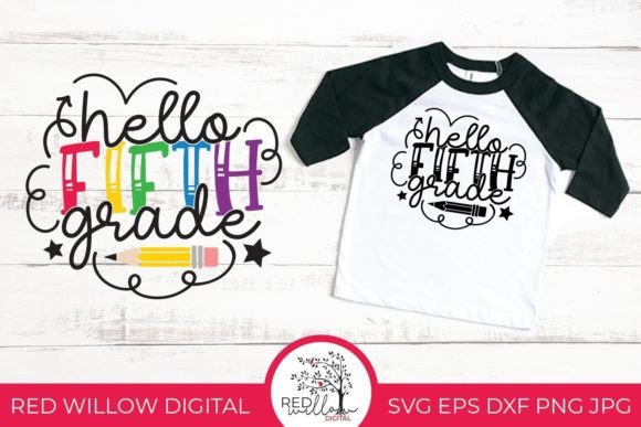 Hello Fifth Grade Back to School Graphics