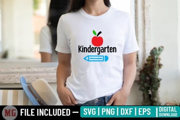Kindergarten Back to School SVG Graphics