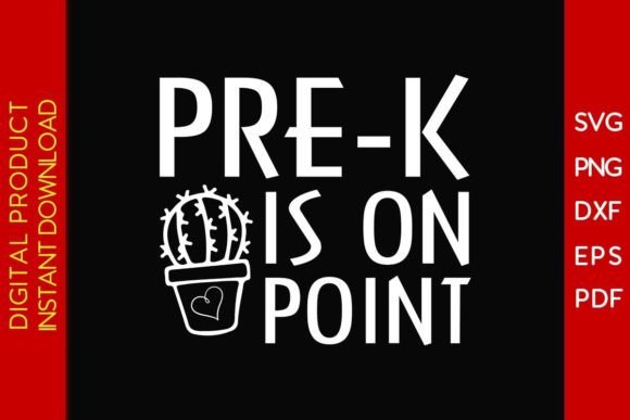 Pre-k is on Point Back to School SVG Graphics