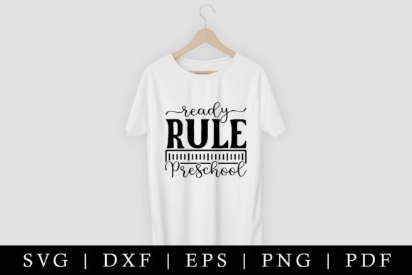 Ready Rule Preschool SVG: Back to School Graphics for Crafts