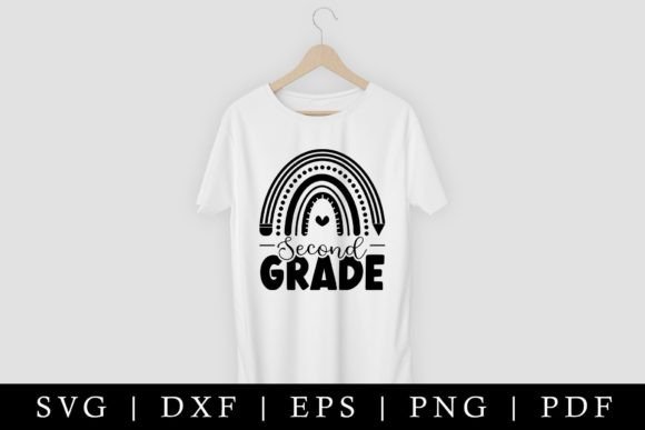 Second Grade SVG – Back to School Graphics for Crafts